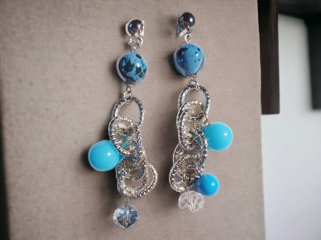 Handmade Chain  Clip on Earrings Kargo Fresh