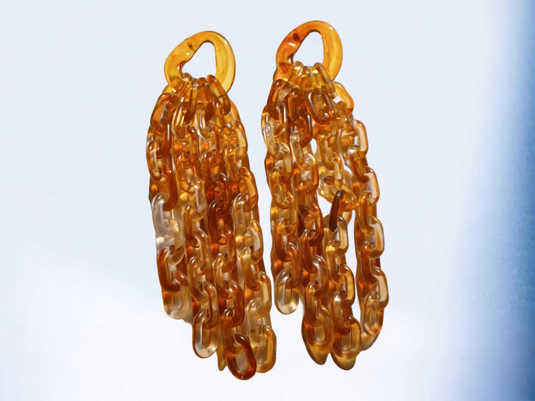 Handmade Chunky chain cluster earrings Kargo Fresh