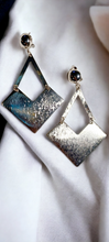 Load image into Gallery viewer, Handmade Clip On Brushed Metal Earrings Kargo Fresh
