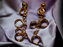 Load image into Gallery viewer, Handmade Clip On  Multi Hoop Metal Earrings gold Kargo Fresh
