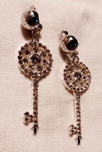 Handmade Clip On Skeleton Key Earrings Kargo Fresh