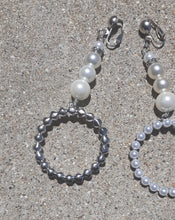 Load image into Gallery viewer, Handmade Clip on Pearl Hoop Earrings Kargo Fresh
