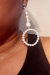 Handmade Clip on Pearl Hoop Earrings Kargo Fresh