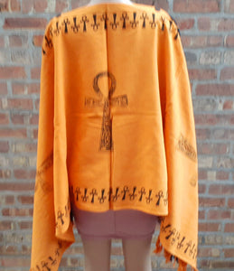 Handmade Cotton Ankh Poncho Kargo Fresh