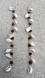 Handmade Cowrie Shell Dangle  Earrings Kargo Fresh