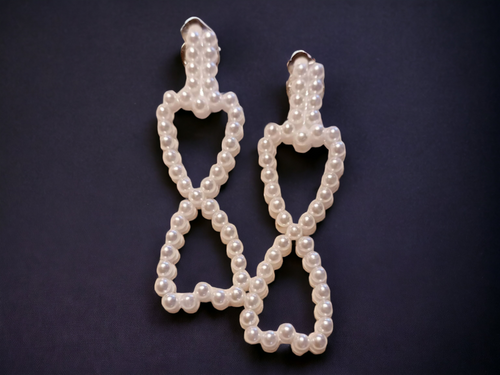 Handmade Faux Pearl Clip on Earrings Kargo Fresh