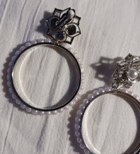 Load image into Gallery viewer, Handmade Faux Pearl Hoop Clip On Earrings Kargo Fresh
