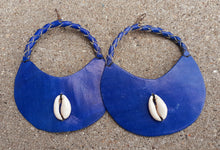 Load image into Gallery viewer, Handmade Fulani Basket Leather Earrings Kargo Fresh
