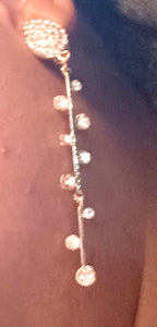 Handmade Gold Metal and Rhinestone Clip On Earrings Kargo Fresh