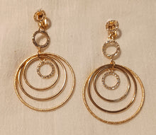 Load image into Gallery viewer, Handmade Gold metal Multi Hoop Clip On Earrings Kargo Fresh
