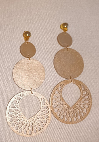 Handmade Handpainted Natural Wood Clip On Earrings Kargo Fresh