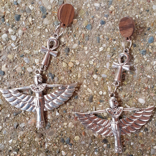 Handmade Kemetic Queen ISIS Earrings Kargo Fresh