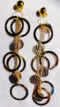 Load image into Gallery viewer, Handmade Light gold metal Multi Hoop Clip On Earrings Kargo Fresh
