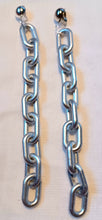 Load image into Gallery viewer, Handmade Long 9 in Acrylic Chain Hoop Clip on Earrings Kargo Fresh
