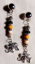 Load image into Gallery viewer, Handmade Lucky African Elephant Clip On Wooden Earrings Kargo Fresh
