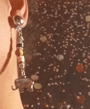 Load image into Gallery viewer, Handmade Lucky African Elephant Clip On Wooden Earrings Kargo Fresh
