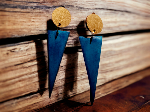 Handmade Minimalist Clip on wood earrings Kargo Fresh