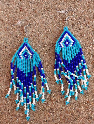 Handmade Native America Bead Tassel Earrings Kargo Fresh