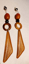 Load image into Gallery viewer, Handmade Natural Wood Clip On Earrings Kargo Fresh

