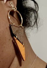 Load image into Gallery viewer, Handmade Natural Wood Clip On Earrings Kargo Fresh
