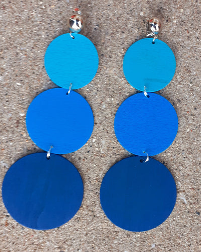 Handmade Natural Wood Clip On Earrings Kargo Fresh