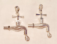 Load image into Gallery viewer, Handmade Pop art Vintage faucet design clip on earrings Kargo Fresh
