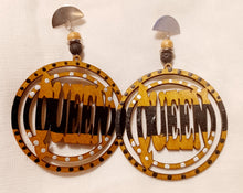 Load image into Gallery viewer, Handmade Queen statement earrings Kargo Fresh
