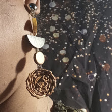 Load image into Gallery viewer, Handmade Rattan Clip Earrings Kargo Fresh
