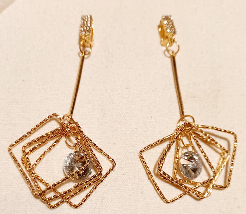 Handmade Rhinestone Clip On Earrings Kargo Fresh