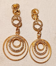 Load image into Gallery viewer, Handmade Rhinestone Clip On Earrings Kargo Fresh
