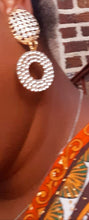 Load image into Gallery viewer, Handmade Rhinestone Hoop Clip on Earrings Kargo Fresh

