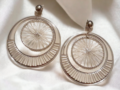 Handmade Silver Metal Clip On Multi Hoop Earrings Kargo Fresh