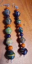 Load image into Gallery viewer, Handmade Ugandan Paper Bead Earrings (5 inch) Kargo Fresh
