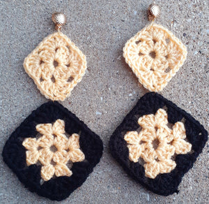 Handmade Vintage Crochet Earrings Kargo Fresh