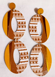 Handmade Wood  Earrings (4 inch) Kargo Fresh