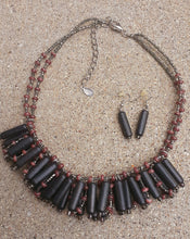 Load image into Gallery viewer, Handmade Wood and Glass Bead  Necklace Set Kargo Fresh
