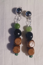Load image into Gallery viewer, Handmade Wooden Boho Clip Earrings Kargo Fresh
