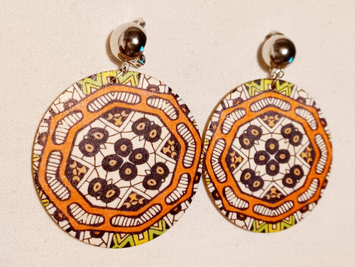 Handmade Wooden Boho Clip On Earrings Kargo Fresh