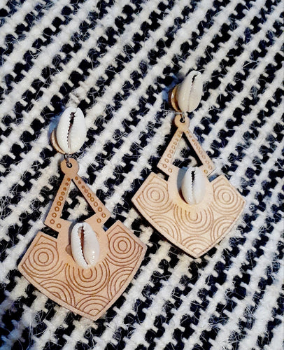 Handmade Wooden Boho Earrings Kargo Fresh