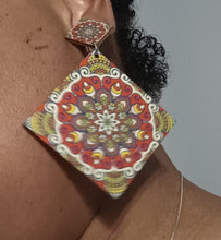 Load image into Gallery viewer, Handmade Wooden Boho Style Clip Earrings Kargo Fresh
