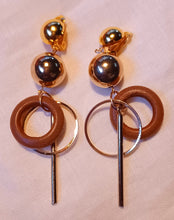 Load image into Gallery viewer, Handmade Wooden Clip Earrings Kargo Fresh
