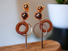 Load image into Gallery viewer, Handmade Wooden Clip Earrings Kargo Fresh
