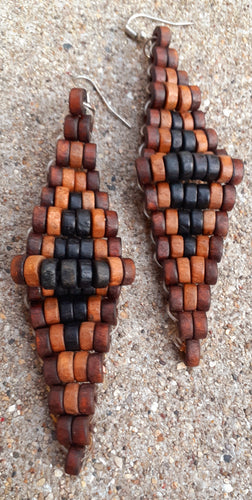 Handmade Wooden Earrings Kargo Fresh