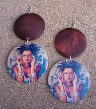 Load image into Gallery viewer, Handmade Wooden Lauryn Hill Earrings Kargo Fresh
