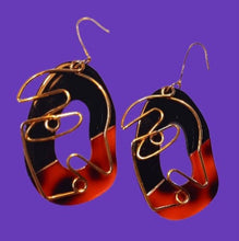 Load image into Gallery viewer, Handmade abstract acrylic  design earrings Kargo Fresh
