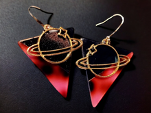 Load image into Gallery viewer, Handmade abstract acrylic  design earrings Kargo Fresh
