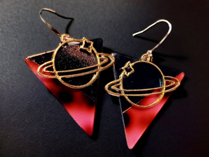 Handmade abstract acrylic  design earrings Kargo Fresh