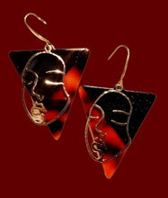 Load image into Gallery viewer, Handmade abstract acrylic  design earrings Kargo Fresh
