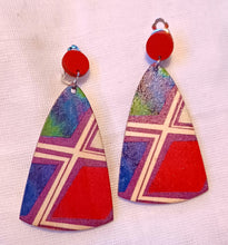 Load image into Gallery viewer, Handmade abstract boho clip ons Kargo Fresh
