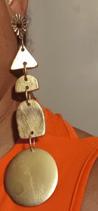 Handmade abstract clay earrings Kargo Fresh